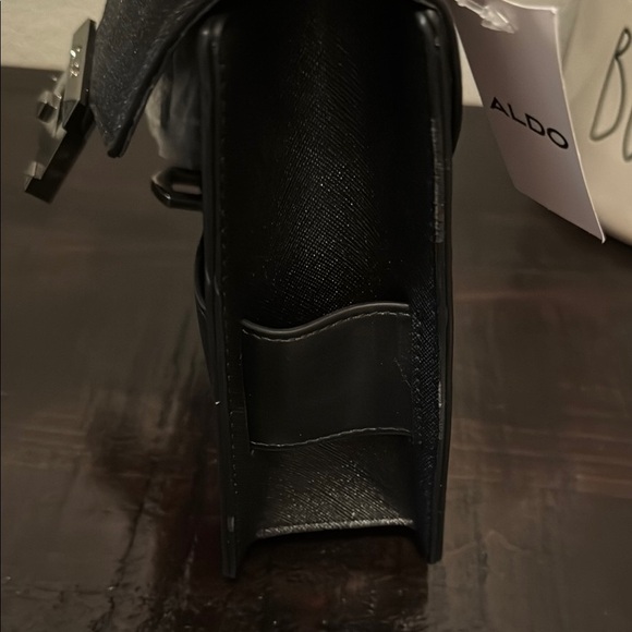 Aldo Black and Gray Satchel with Shimmering Finish - Picture 7 of 8